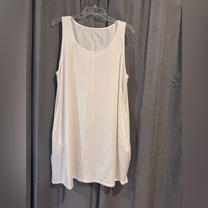 Elegant White simple bathing suit cover up